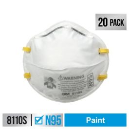 3M™ Performance Paint Prep Respirator N95 Particulate, 8110SP20-DC, Size Small, 20 eaches/pack, 4 packs/case
