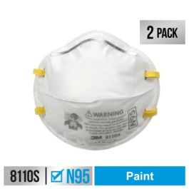 3M™ Performance Paint Prep Respirator N95 Particulate, 8110SP2-DC, Size Small, 2 eaches/pack, 12 packs/case