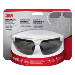 3M™ Performance Eyewear Anti-Fog, 47080H1-DC, White, Gray Lens, 4/case