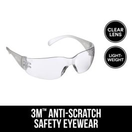 3M™ Safety Eyewear Anti-Scratch, 90953H1-DC-20, Clear, Clear Lens, 20/case