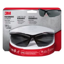 3M™ Performance Eyewear Anti-Fog, 47070H1-DC, Black/Gray, Clear Lens, 4/Case