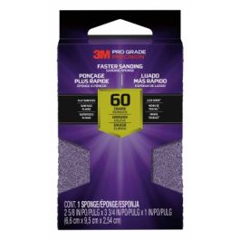 3M™ Pro Grade Precision™ Faster Sanding Block Sponge, 24000TRIP-M-B, 2 5/8 in x 3.75 in x 1 in, Coarse, 12/cs