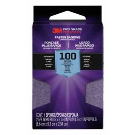 3M™ Pro Grade Precision™ Faster Sanding Block Sponge, 24001TRIP-F-B, 2 5/8 in x 3.75 in x 1 in, Fine, 12/cs