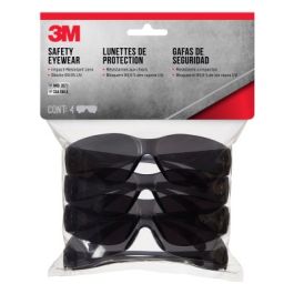 3M™ Safety Eyewear 90954H4-DC, Gray, Gray Lens, Anti-Scratch, 4/pack, 10 packs/case