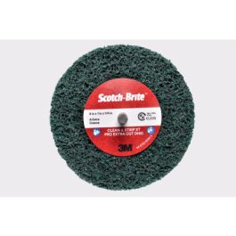 Scotch-Brite™ Clean and Strip XT Pro Extra Cut Disc, XC-DC, A/O XCRS, Green, 4 in x 1 in x 1/4 in, 2 Ply Shaft Mount, 10 ea/Case