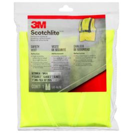 3M™ Reflective Vest Day/Night Safety Vest, 94616H1-DC-THD, Hi-Viz Yellow, 6/case