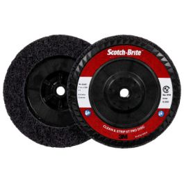 Scotch-Brite™ Clean and Strip XT Pro Disc, XO-DC, SiC Extra Coarse, Purple, 7 in x 5/8"-11, Type 27, 5 ea/Case