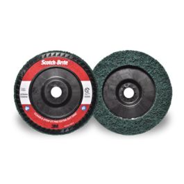 Scotch-Brite™ Clean and Strip XT Pro Extra Cut Disc, XC-DC, A/O Extra Coarse, Green, 7 in x 7/8 in, Type 27, 5 ea/Case