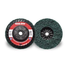 Scotch-Brite™ Clean and Strip XT Pro Extra Cut Disc, XC-DC, A/O Extra Coarse, Green, 4-1/2 in x 5/8 in-11, Type 27, 10 ea/Case