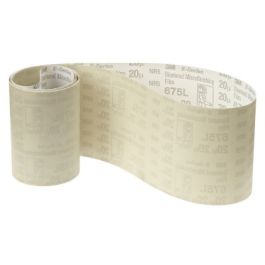 3M™ Diamond Microfinishing Film Belt 675L, 9 Mic 5MIL, Light Green, 1-1/2 in x 91 in