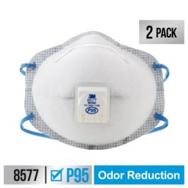 3M™ Chemical Odor Valved Respirator, 8577C2-DC-PS, 2 eaches/pack, 6 packs/case