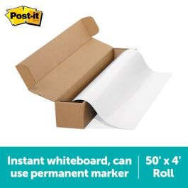 Post-it® Flex Write Surface, The Permanent Marker Whiteboard Surface FWS50x4, 50 ft x 4 ft