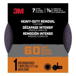 3M™ Heavy Duty Removal 7 inch Flap Disc, 60 grit, FlpDisc7in60, 1/pk, 12/case