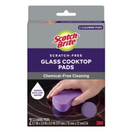 Scotch-Brite™ Glass Cooktop Pads 953-CT-PA, 4.1 in x 3.4 in x 1 in (104 mm x 86 mm x 25 mm), 6/4