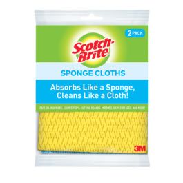 Scotch-Brite® Sponge Cloth 9055, 6.8 in x 7.8 in x 0 in (17 cm x 19 cm), 12/2