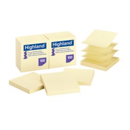 Highland™ Pop-up Self Stick Notes 6549-PuY, 3 in x 3 in