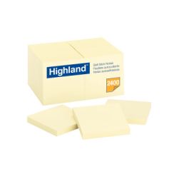 Highland™ Notes 6549-24PK, 3 in x 3 in (76 mm x 76 mm)