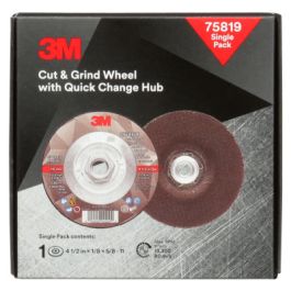 3M™ Cut & Grind Wheel, 75819, 36+, T27, 4-1/2 in x 1/8 in x 5/8 in-11, 10/ ea/Case, Single Pack