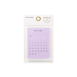 Post-it® Printed Notes NTD-34-LIL, 4 in x 2.9 in (101 mm x 73 mm)