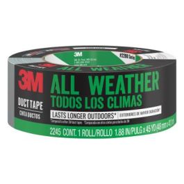 3M™ All Weather Duct Tape 2540, 1.88 in x 40 yd (48 mm x 36.5 m), 12 rls/cs