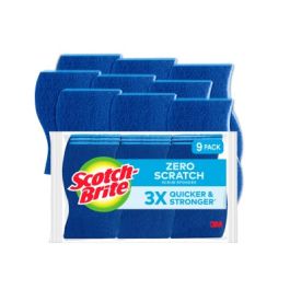 Scotch-Brite® Zero Scratch Scrub Sponge 529-5, 4.4 in x 2.6 in x 0.7 in (111 mm x 66 mm x 17 mm), 5/9