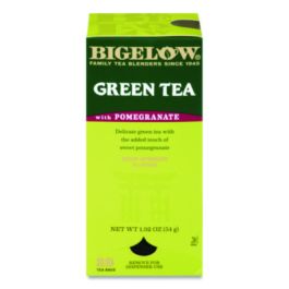 Green Tea with Pomegranate, 0.07 oz Tea Bag, 28/Box