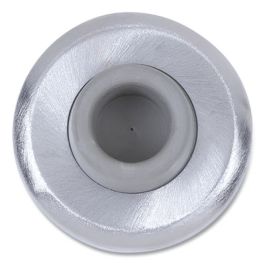 Concave Wall Bumper, 5 x 2 x 6, Satin Chrome