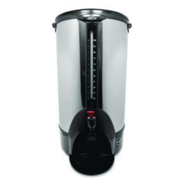 Home/Business 100-Cup Double-Wall Percolating Urn, Stainless Steel