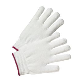 Light Weight Seamless Knit Nylon Glove - White, White, LADIES 713SNL