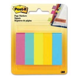Page Flag Markers, Jaipur Collection, Assorted Colors, 100 Flags/Pad, 5 Pads/Pack