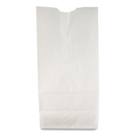 Grocery Paper Bags, 10# Size, 35# Basis Weight, 7" x 4.38" x 13.75", White, 500/Bundle
