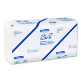 Essential Low Wet Strength Multi-Fold Towels, 1-Ply, 9.4 x 12.4, White, 175/Pack, 25 Packs/Carton