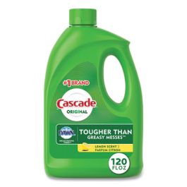 Dishwasher Gel with Dawn, Lemon, 120 oz Bottle, 4/Carton