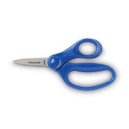 Kids Scissors, Pointed Tip, 5" Long, 1.75" Cut Length, Straight, Randomly Assorted Handle Color