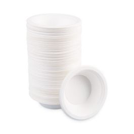 Bagasse Dinnerware, Bowl, 12 oz, White, 1,000/Carton