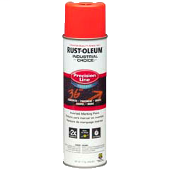 Industrial Choice - M1800 System Water-Based Precision Line Marking Paint - Colors - Fluorescent Red Orange
