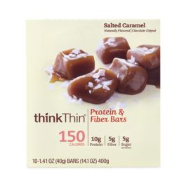 High Protein Bars, Salted Caramel, 1.41 oz Bar, 10 Bars/Carton