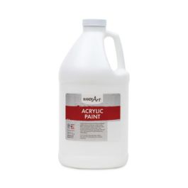 Acrylic Paint, White, 64 oz Bottle