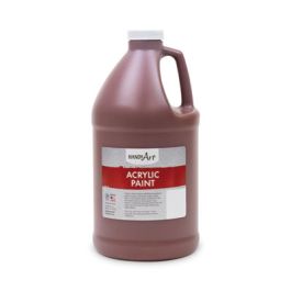 Acrylic Paint, Brown, 64 oz Bottle