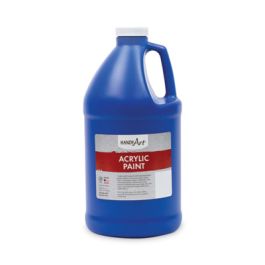 Acrylic Paint, Blue, 64 oz Bottle