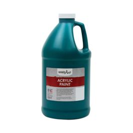 Acrylic Paint, Green, 64 oz Bottle