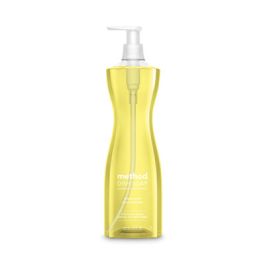 Dish Soap Pump, Hour-Glass Bottle Shape, Lemon Mint Scent, 18 oz Pump Bottle