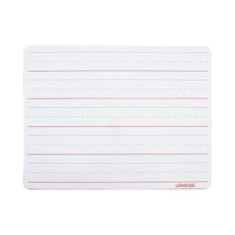 Lap/Learning Dry-Erase Board, Manuscript Penmanship Ruled, 11.75" x 8.75", White Surface, 6/Pack
