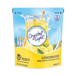 Flavored Drink Mix Pitcher Packs, Lemonade, 0.14 oz Packets, 16 Packets/Pouch, 1 Pouch/Carton