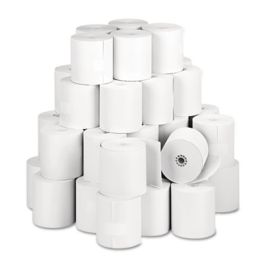 Direct Thermal Printing Thermal Paper Rolls, 3.13" x 273 ft, White, 50/Carton