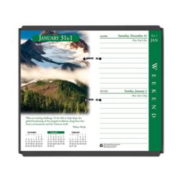 Earthscapes Desk Calendar Refill, Nature Photography, 3.5 x 6, White/Multicolor Sheets, 12-Month (Jan to Dec): 2025