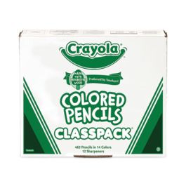 Color Pencil Classpack Set, 3.3 mm, 2B (#1), Assorted Lead/Barrel Colors, 462/Box