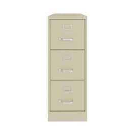 Vertical Letter File Cabinet, 3 Letter-Size File Drawers, Putty, 15 x 22 x 40.19