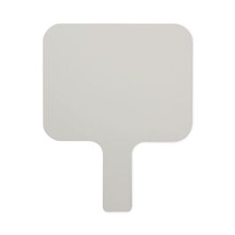 Dry Erase Paddle, 9.75" x 8", White Surface, 12/Pack