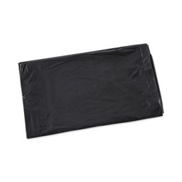 Linear Low Density Industrial Can Liners, 30 gal, 0.65 mil, 30" x 36", Black, Flat Pack, 200/Carton